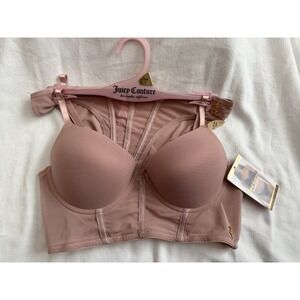 NEW Juicy Couture Push Up Bra + Thong Panty Set 34B Small Women's Juicy Couture